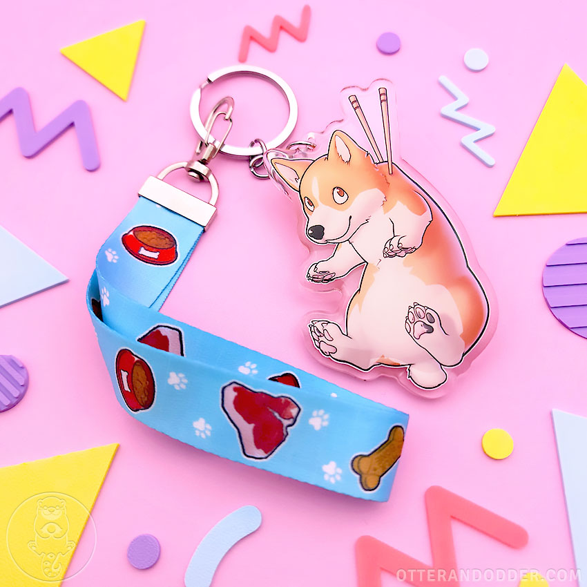 Animal Snacks Keychain - Corgi