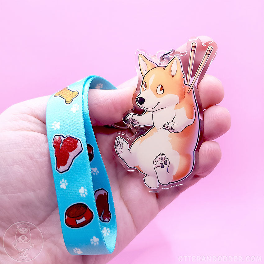 Animal Snacks Keychain - Corgi