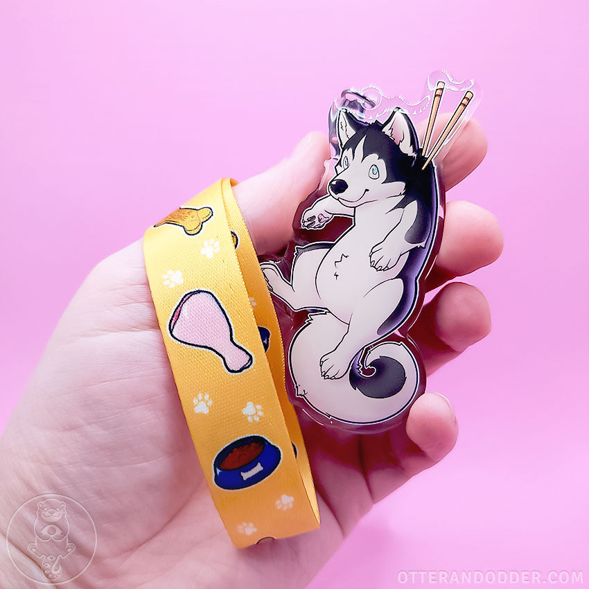Animal Snacks Keychain - Husky