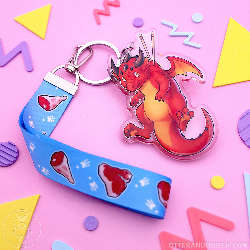 Animal Snacks Keychain - Red Dragon