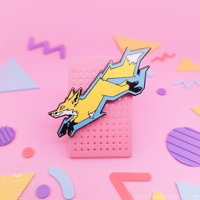 Electric Fox Pin