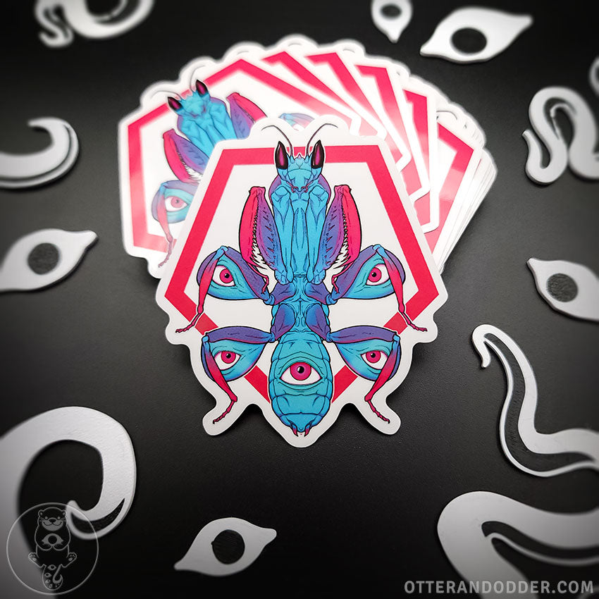 Orchid Mantis Eye Sticker