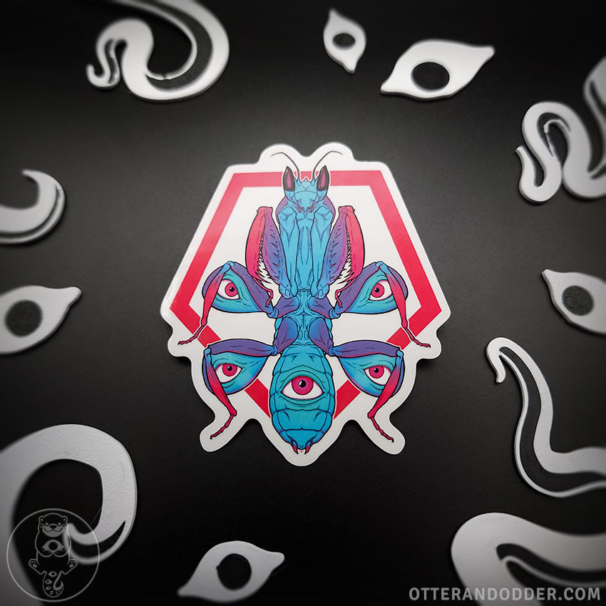 Orchid Mantis Eye Sticker