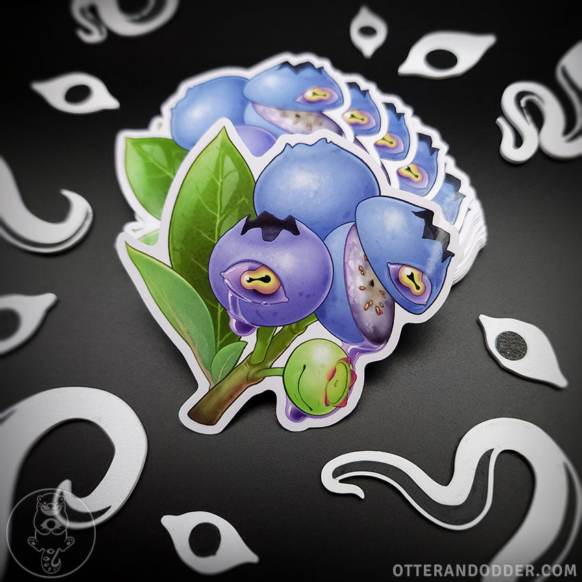 Crying Blueberries Sticker