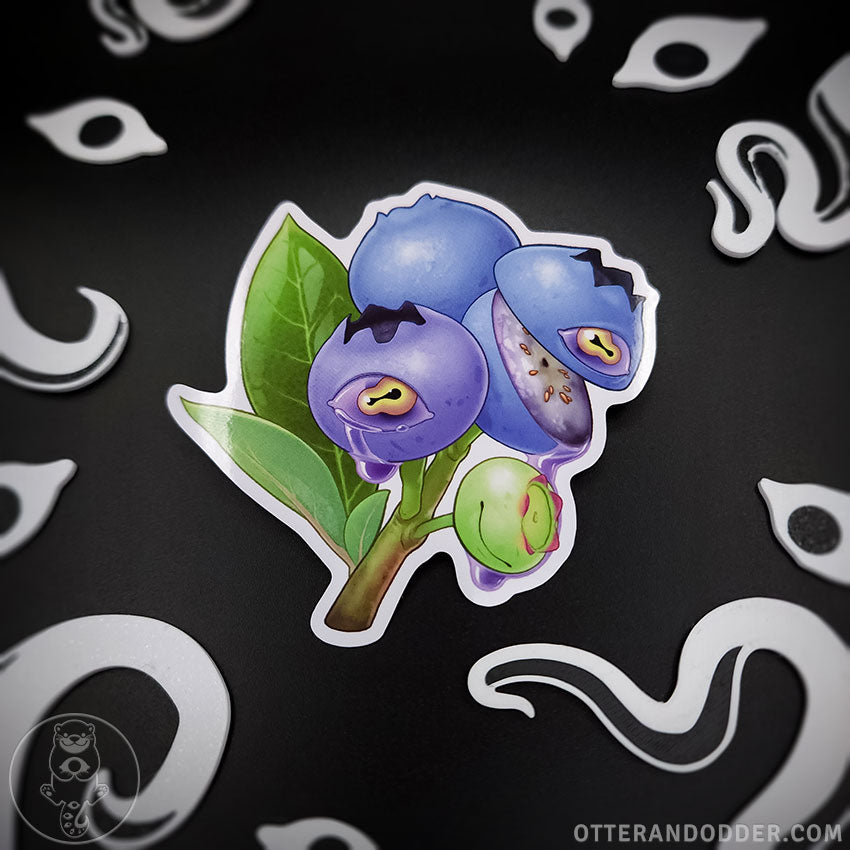 Crying Blueberries Sticker