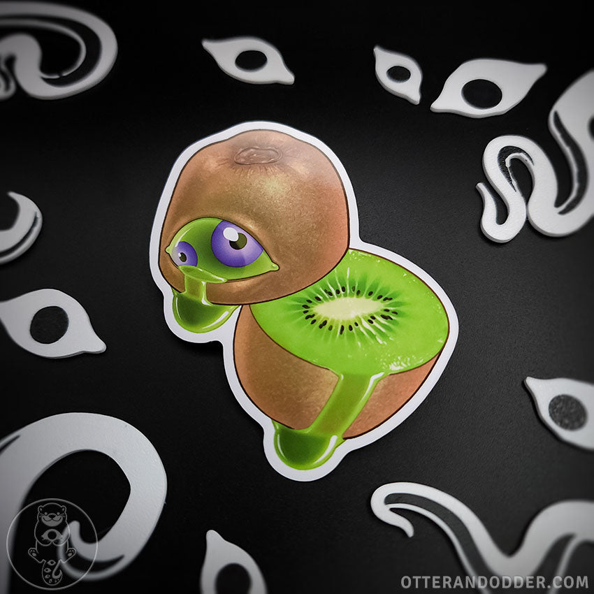 Crying Kiwi Sticker