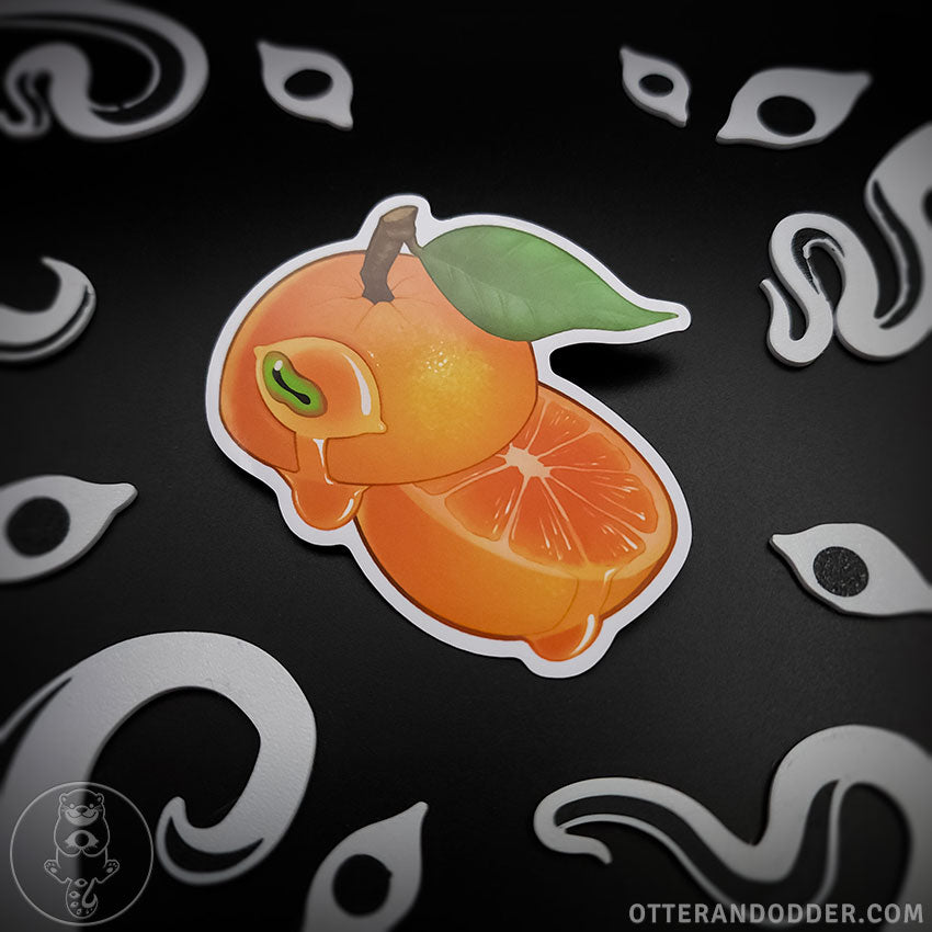 Crying Orange Sticker