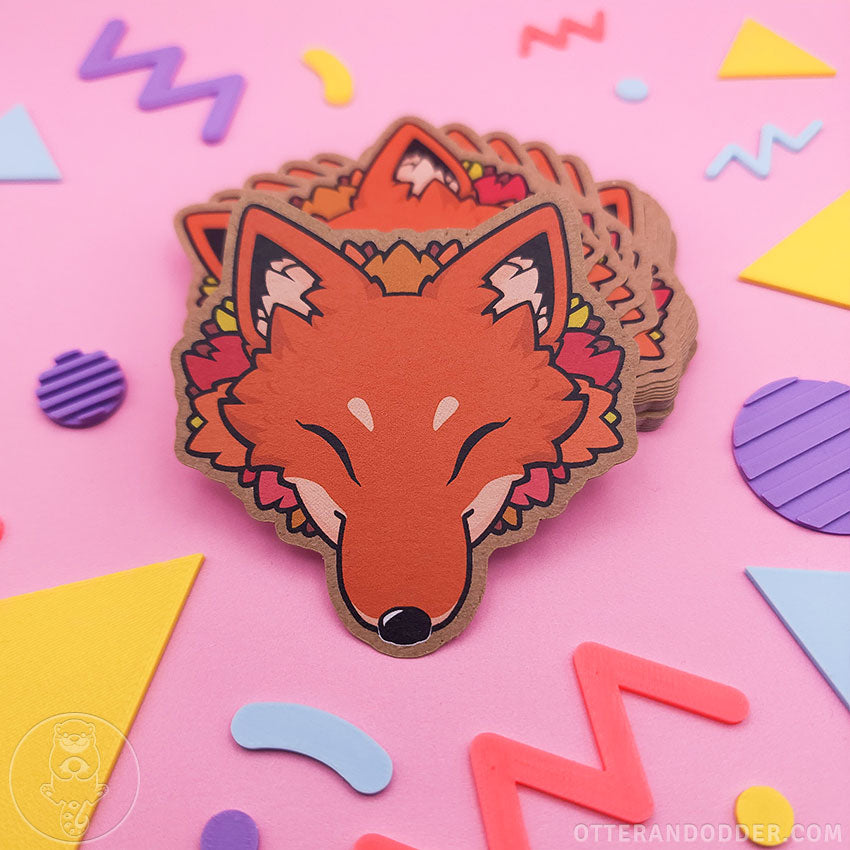 Fall Fox Sticker