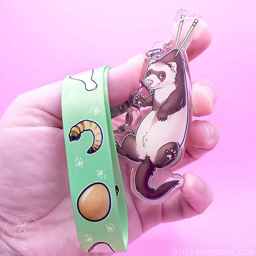 Animal Snacks Keychain - Ferret