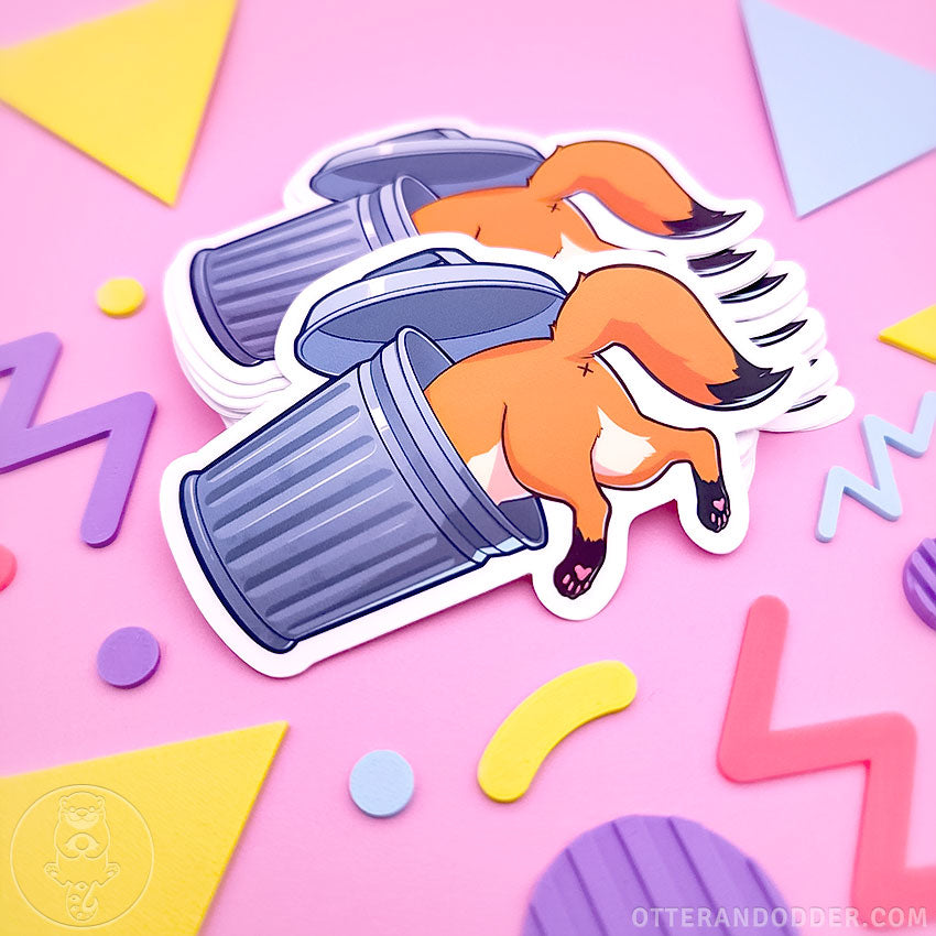 Garbage fox sticker