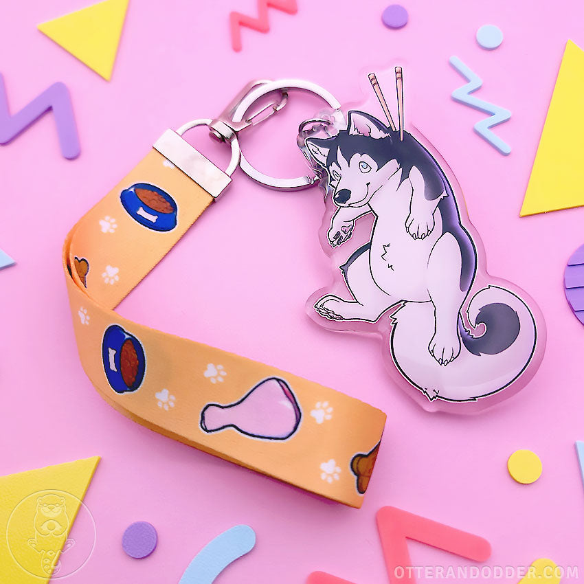 Animal Snacks Keychain - Husky