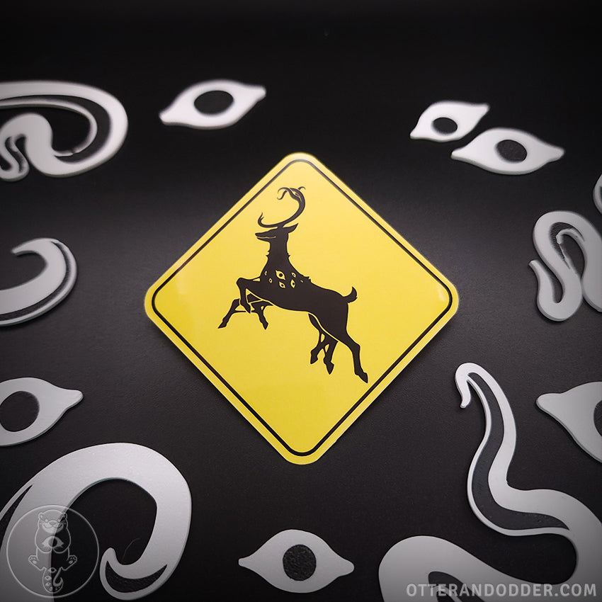 Deer Xing Sticker