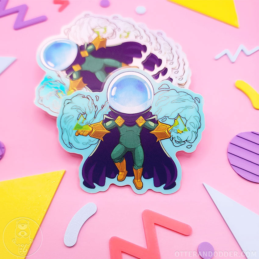 Mysterio Chibi 1 Glow in the Dark Sticker