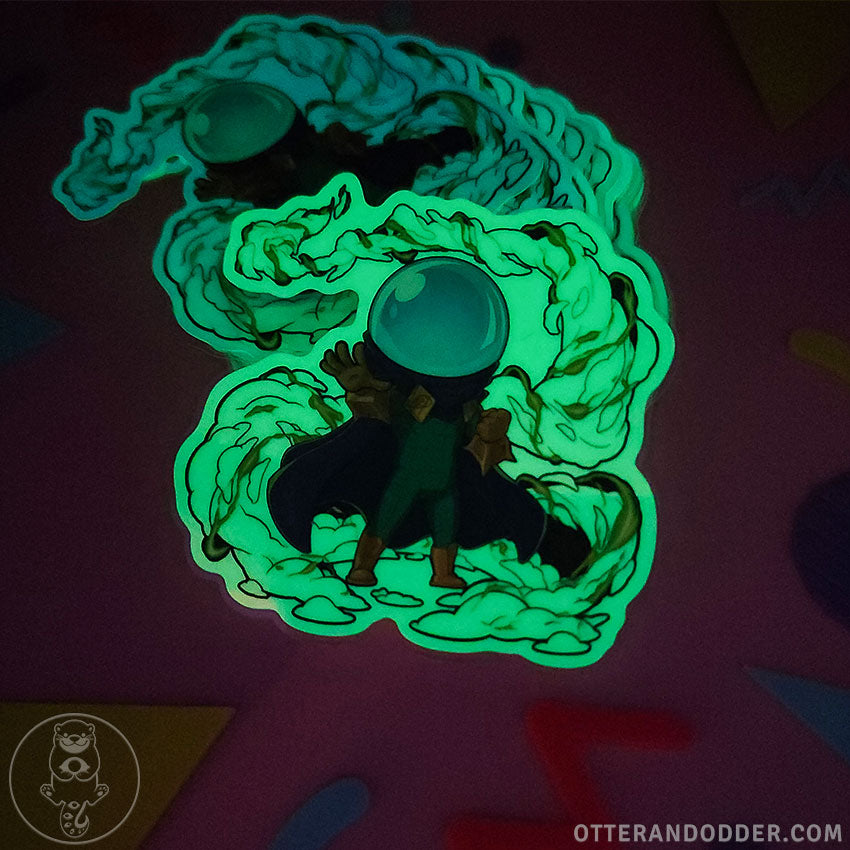 Mysterio Chibi 2 Glow in the dark sticker