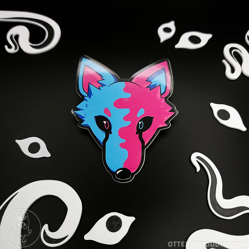 Neon Fox Sticker