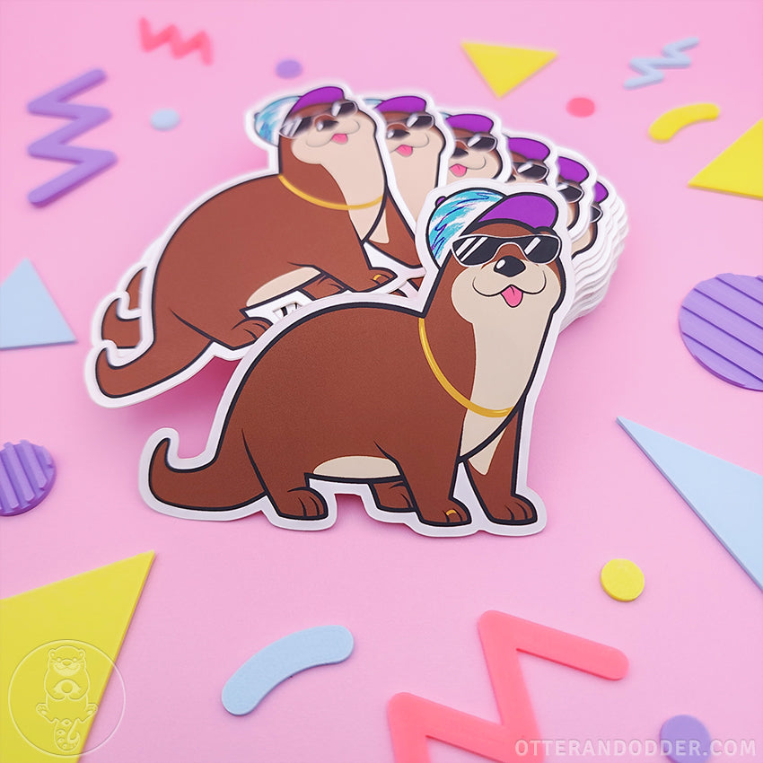 Otter but Cool Sticker