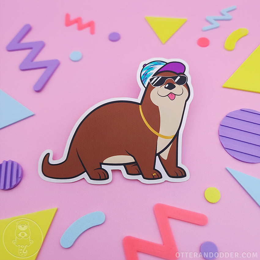 Otter but Cool Sticker