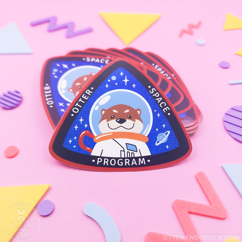 Otter Space Program Sticker