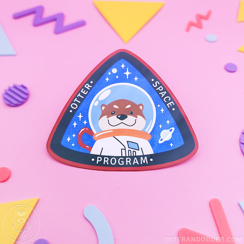 Otter Space Program Sticker