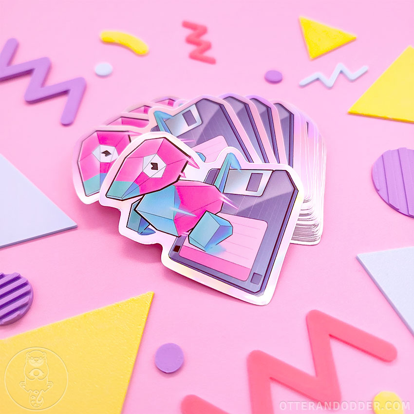 Porygon Holographic Sticker