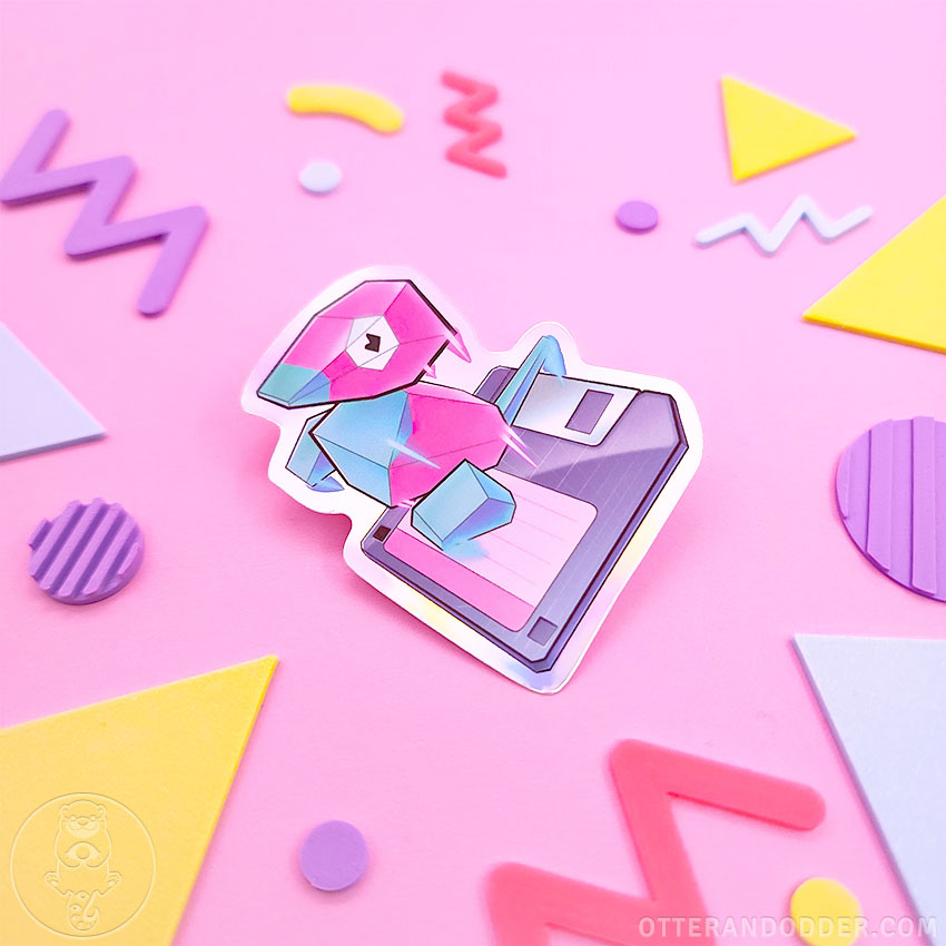 Porygon Holographic Sticker