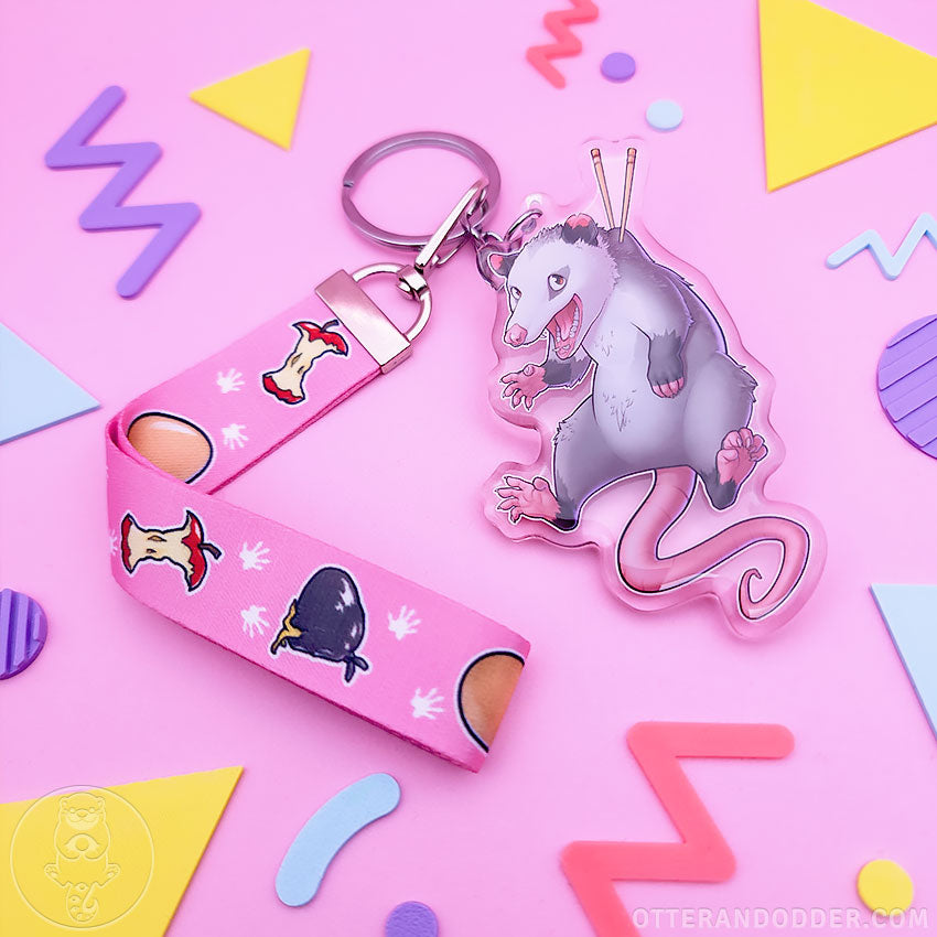 Animal Snacks Keychain - Opossum