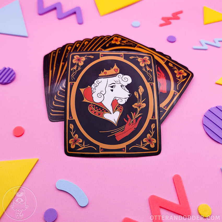 Queen Of Hearts Sticker