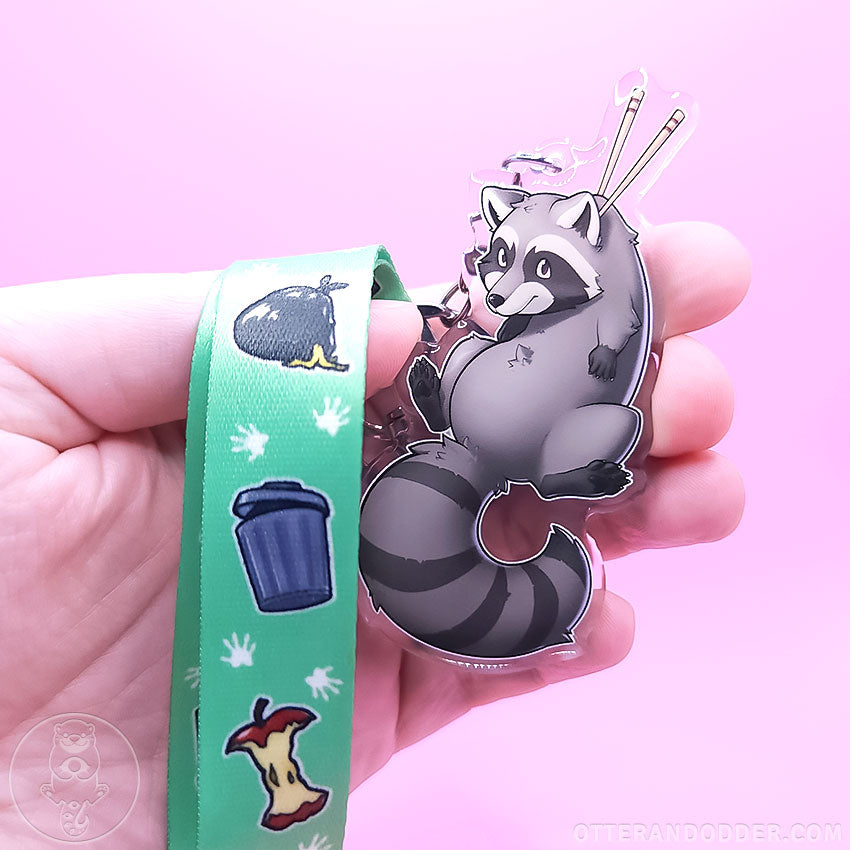 Animal Snacks Keychain - Raccoon