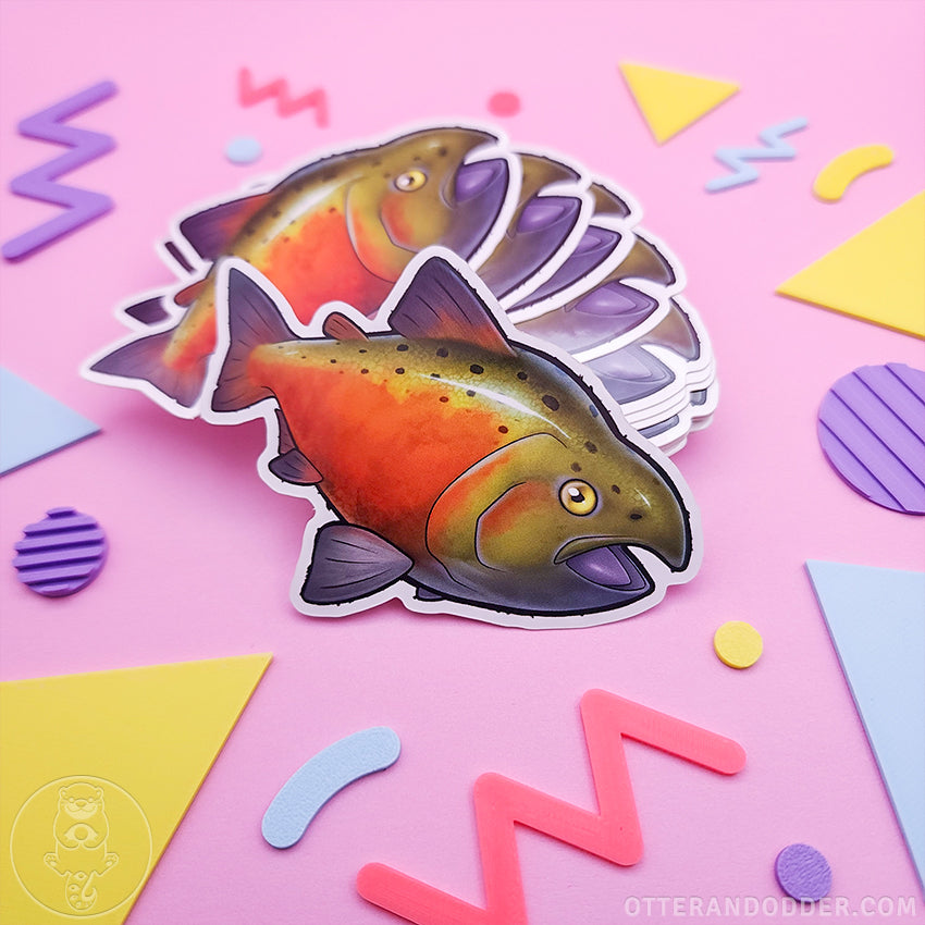 Sockeye salmon sticker