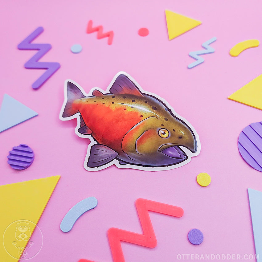 Sockeye salmon sticker