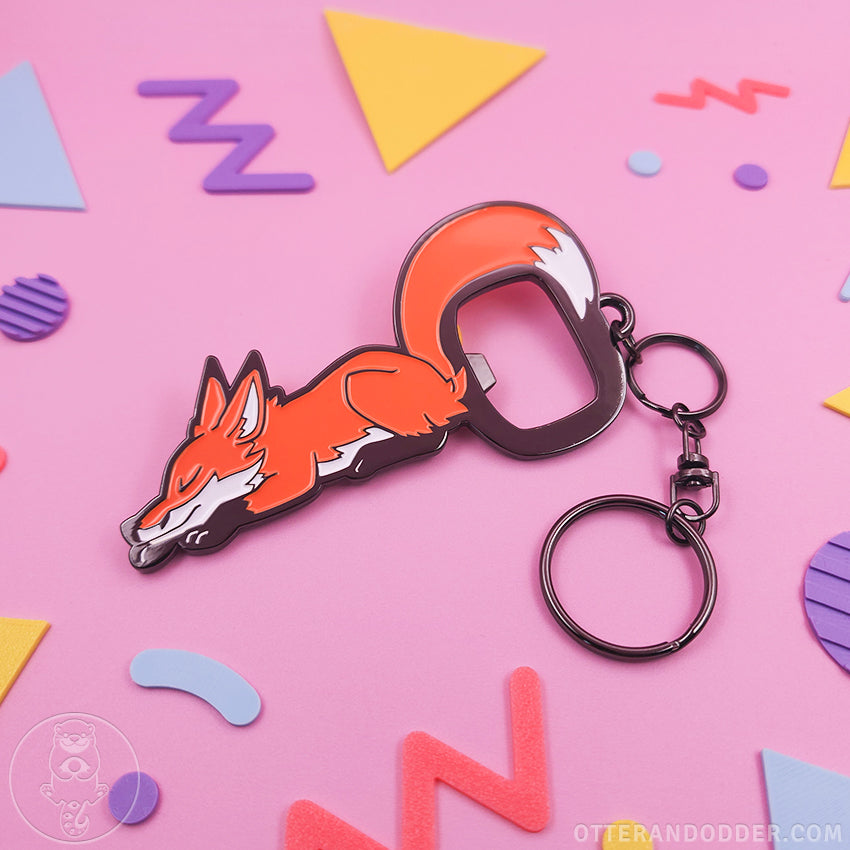 Sleeping Fox Bottle Opener