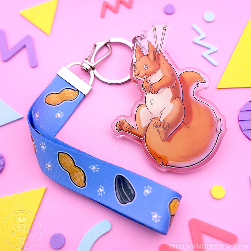 Animal Snacks Keychain - Squirrel