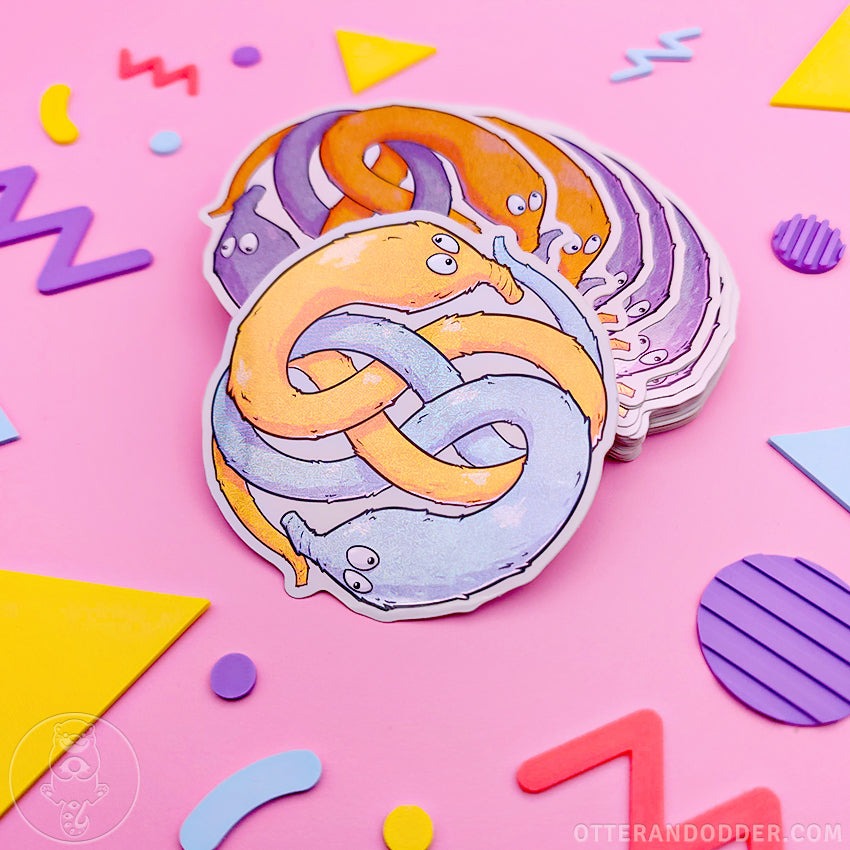 String Worm Auryn Sticker