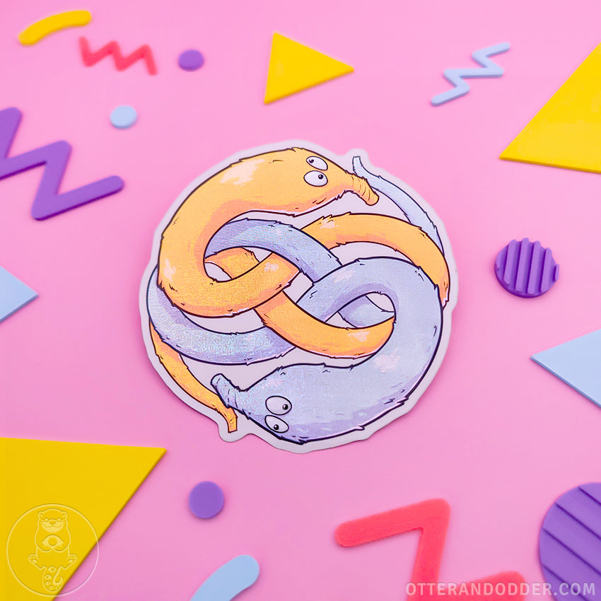 String Worm Auryn Sticker