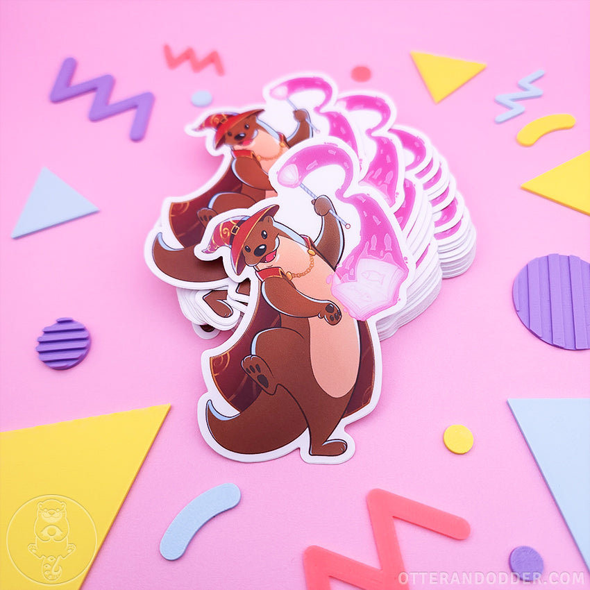 Wizard Otter Sticker