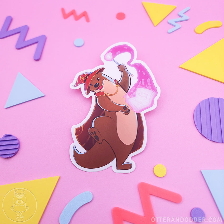 Wizard Otter Sticker